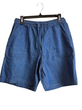 Style & Co Pull-On Mid Rise Dark Chambray Women’s Shorts Medium NWT